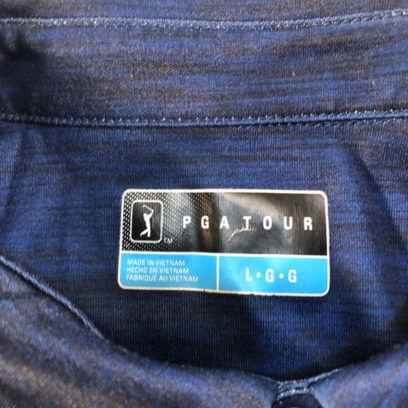 PGA Tour Blue Short sleeve size Large Polo - Picture 4 of 10